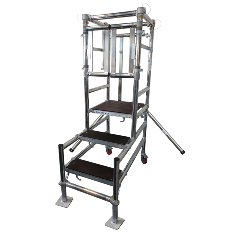 Stepfold Swing Gate Podium 1 (Providing platform levels of 1m & 1.2m)